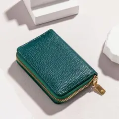ミニ財布 カードケース 緑 新品未使用