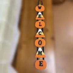 ハロウィン　ウェルカムボード オレンジ かぼちゃ