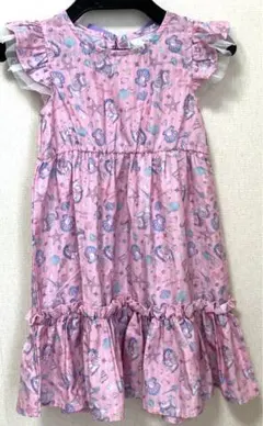 美品　エコネコ　ピンク　ユニコーン　チュール　フリル付きワンピース