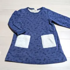 【子供服】女の子　裏起毛トップス　１１０サイズ