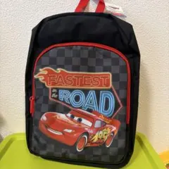 【新品未使用】ディズニー カーズ リュック 黒　保育園　幼稚園　通園