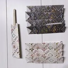 和柄 箸袋 8セット ハンドメイド 折り紙 和風 お正月 来客用 お祝い