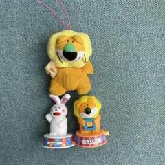 ライオン ぬいぐるみマスコット フィギュア セット
