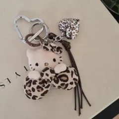 ハローキティ レオパード ヒョウ柄 キーホルダー