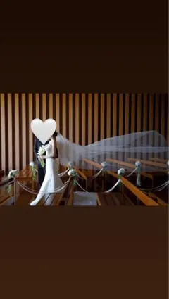 ロングベール　タカミブライダル　OW-LイタリアンチュールCVT-01