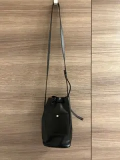JIL SANDER ジルサンダー ドローストリングショルダーポーチ 黒のサムネイル