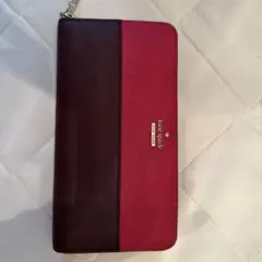 Kate Spade 長財布 赤/ワイン