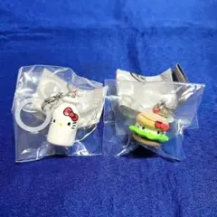 ⑩ ハローキティ アメリカンデザインめじるしアクセサリー ハンバーガー ガチャ
