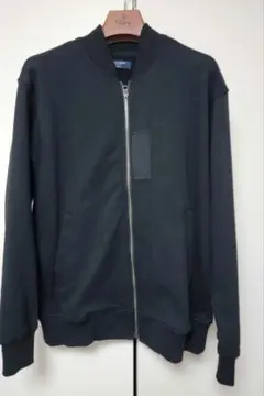 BACKNUMBER スウェット　ジャケット　ブルゾン　ma-1 ブラック　M