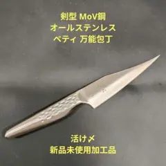 活け〆 小魚捌き 剣型 MoV鋼 オールステンレス ペティ 万能包丁 研ぎ済みのサムネイル