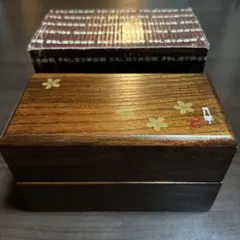 【まとめ買いで値引き】漆器 天然木 月華 うるし塗り弁当箱 ランチボックス 1点