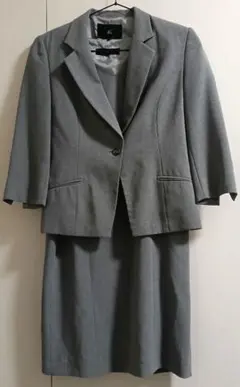 【4℃】ワンピース・ジャケット セットアップ グレー M パーティー デート