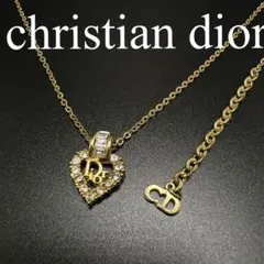 美品 Dior CDロゴ ハート ネックレス Germany刻印 ゴールド - メルカリ