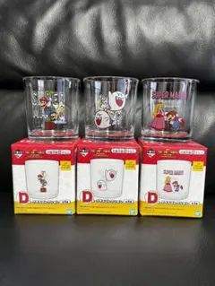 スーパーマリオ キャラクターグラス 3個セット
