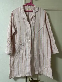 マタニティ パジャマ セット ピンクストライプ