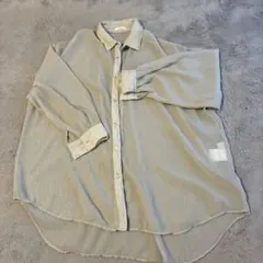 ITEMS URBAN RESEARCH シアーシャツ ベージュ