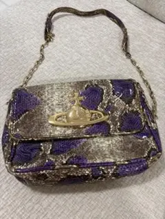 Vivienne Westwood パイソン柄ショルダーバッグ