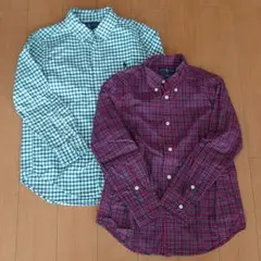 ラルフローレン　チェックシャツ　２枚セット