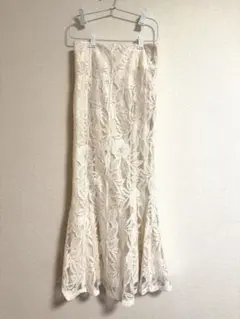 GRL 花柄レースマーメイドスカート[nh54] アイボリー