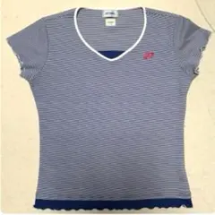 ❤️美品❤️YONEX ベリークール ストライプ Vネック ウェア ゲームシャツ