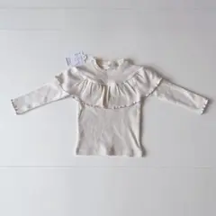 【新品】apres les cours　メロウフリルTシャツ　トップス　リブ