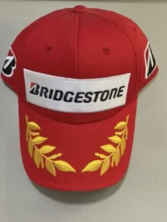 未使用　BRIDGESTONE 赤 キャップ　 表彰台のサムネイル