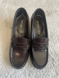 HARUTA ヒールアップローファー ジャマイカ ブラウン