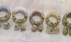 パステルカラー•リング＆ピアス