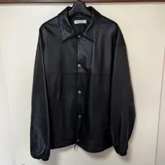 ビューティーアンドユースユナイテッドアローズ レザー コーチジャケット 黒 L