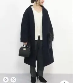 ファーポケットコート