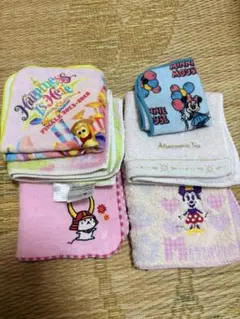 ディズニー ミニタオル ハンカチ 6枚セット