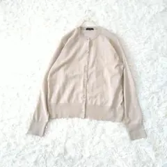 COMME CA ISMコムサイズム マシンウォッシャブル ニットカーディガン