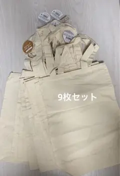 ナチュラルトートバッグ　綿無地　9枚セット
