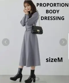 プロポーションボディドレッシング　カーディガンニットセットアップ