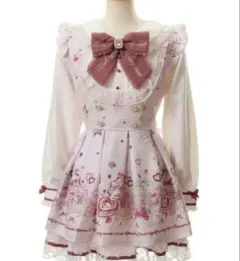 LIZLISA アフタヌーンティー柄 セットアップ サンプル品 リズリサ ピンク