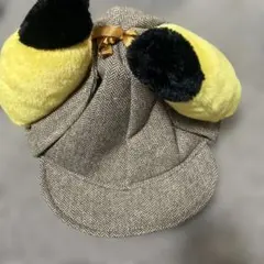 新品タグ付き◆映画プレミアム名探偵ピカチュウ帽子ポケモンポケットモンスター被り物