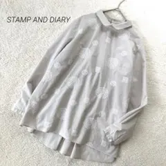 【メロン様専用】スタンプアンドダイアリー　刺繍ブラウス　アナベル　バックプリーツのサムネイル