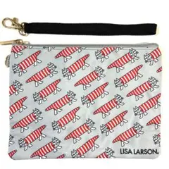 リサ・ラーソン　ねこのマイキー　ポーチ　グレー（ストラップ付き）