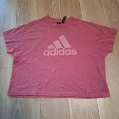 adidas 半袖Tシャツ 赤 Dサイズ