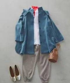 北欧、暮らしの道具店「大人に似合うリラックス感」すっきりシルエットのニットパンツ