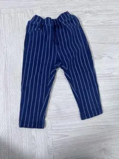 ストライプ　パンツ　裏毛