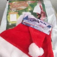 サンタさんのプレゼント袋 + サンタハット 2点セット サンタクロースのサムネイル
