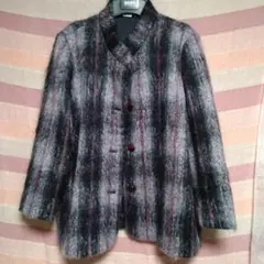 モヘアニット　ジャケット　ショート丈コート　日本製