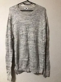 uniqlo ユニクロ コットンスラブクルーネックセーター SIZE L メンズ