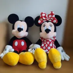 ミッキーマウス＆ミニーマウス 特大ぬいぐるみ ペアセット