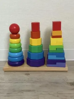 メリッサ&ダグ(Melissa&Doug) 木製おもちゃ スタッキングタワー