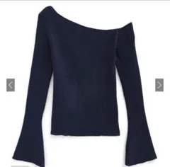 【新品】GRLワンショルダーフレアスリーブニットトップス[ru1102]