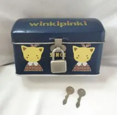 winkipinki 貯金箱 鍵付き ネイビー - メルカリ