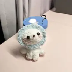 ホワイトライオンおすわりあみぐるみ