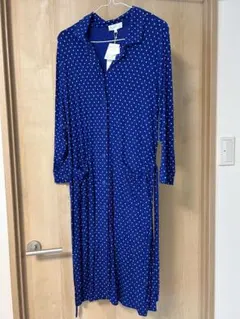 agnès b. 水玉模様 ロングシャツワンピース サイズ3